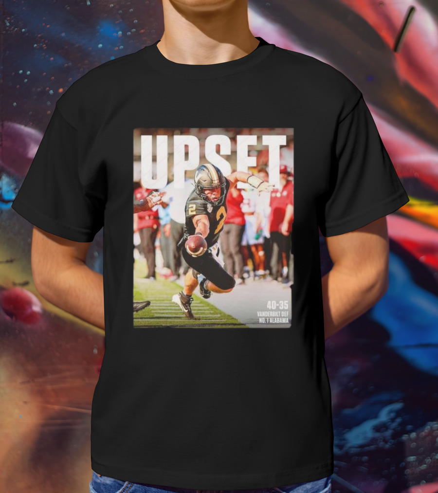 Upset 40-35 Vanderbilt Def No 1 Alabama T-Shirt