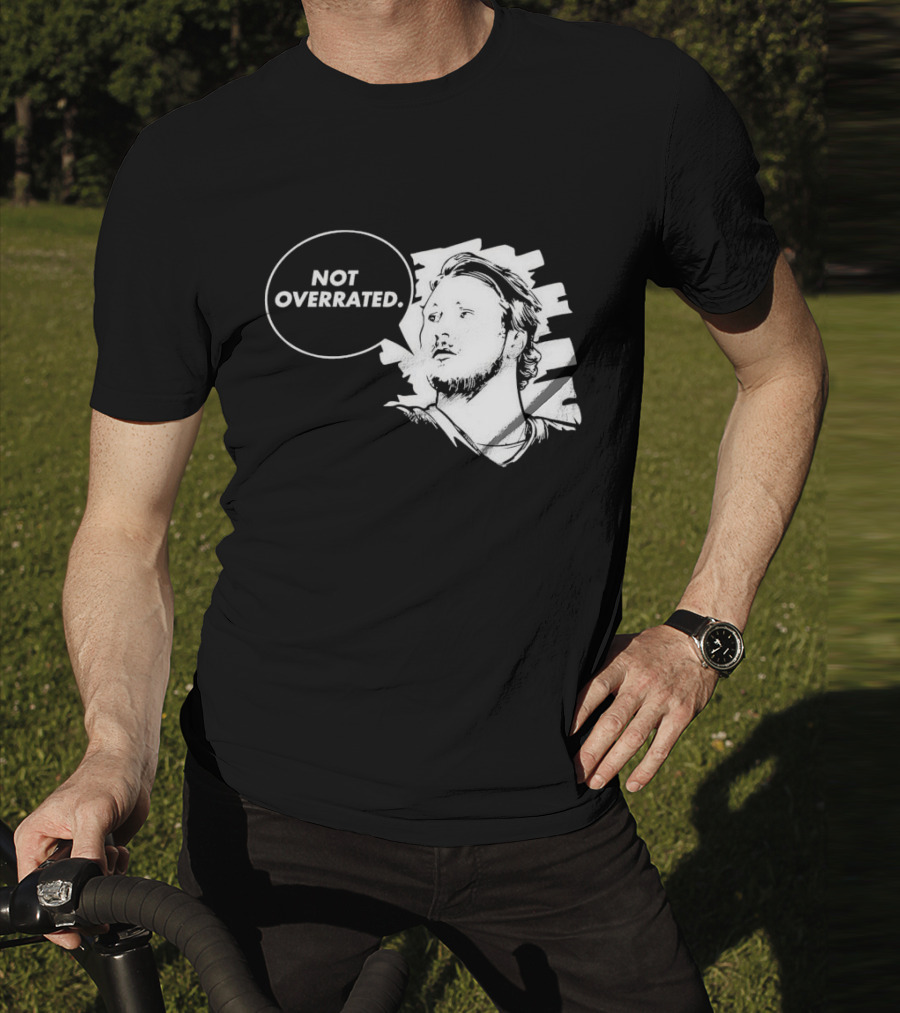 Buffalo Bills Josh Allen Not Overrated Speech Bubble T-Shirt