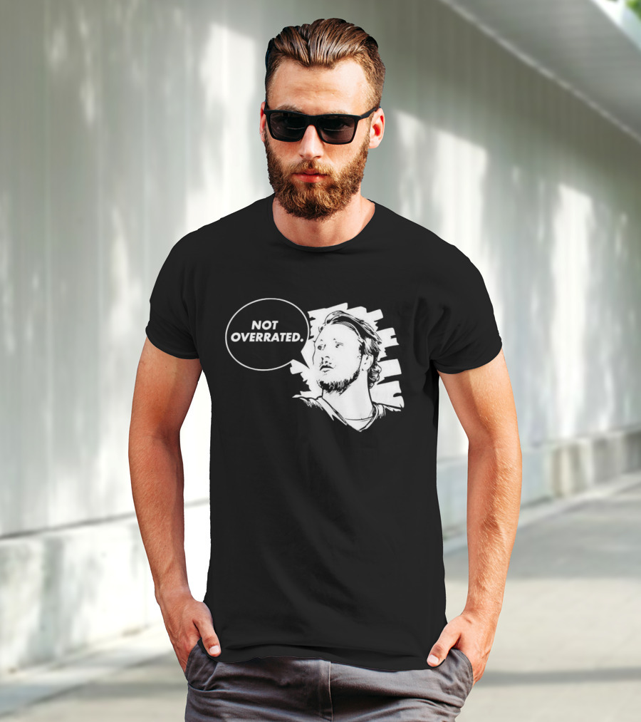 Buffalo Bills Josh Allen Not Overrated Speech Bubble T-Shirt