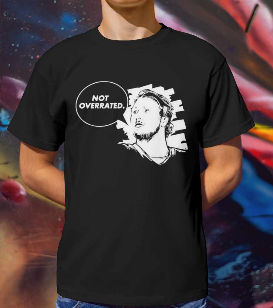 Buffalo Bills Josh Allen Not Overrated Speech Bubble T-Shirt