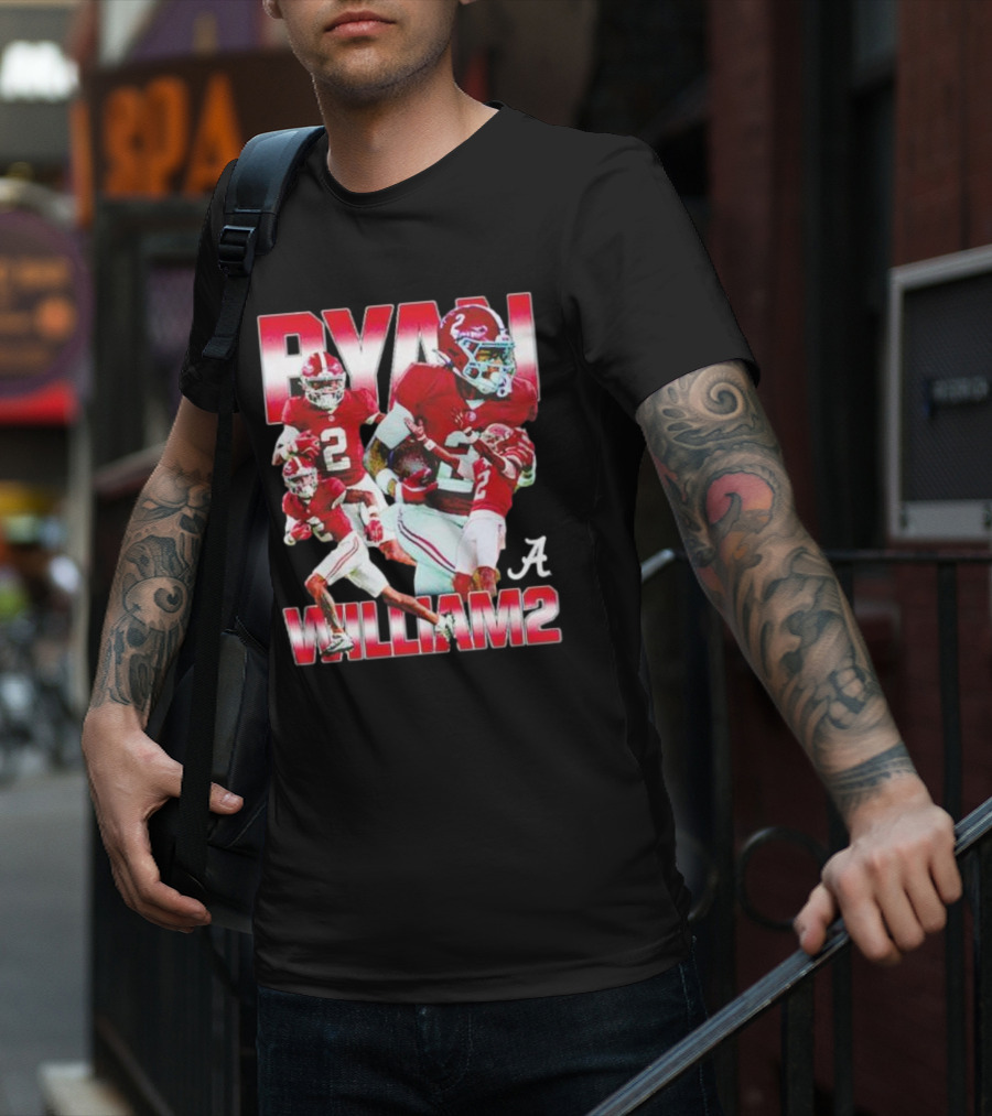 Ryan Williams Alabama Crimson Tide Football Collage T-Shirt