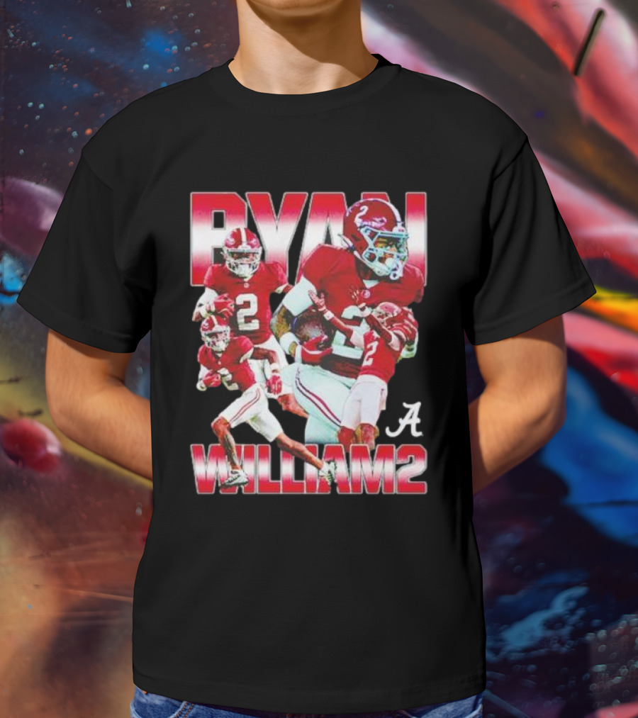 Ryan Williams Alabama Crimson Tide Football Collage T-Shirt