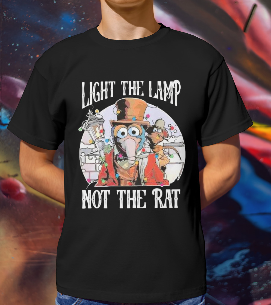 Light The Lamp Not The Rat Muppet Christmas Carol Gonzo Rizzo T-Shirt