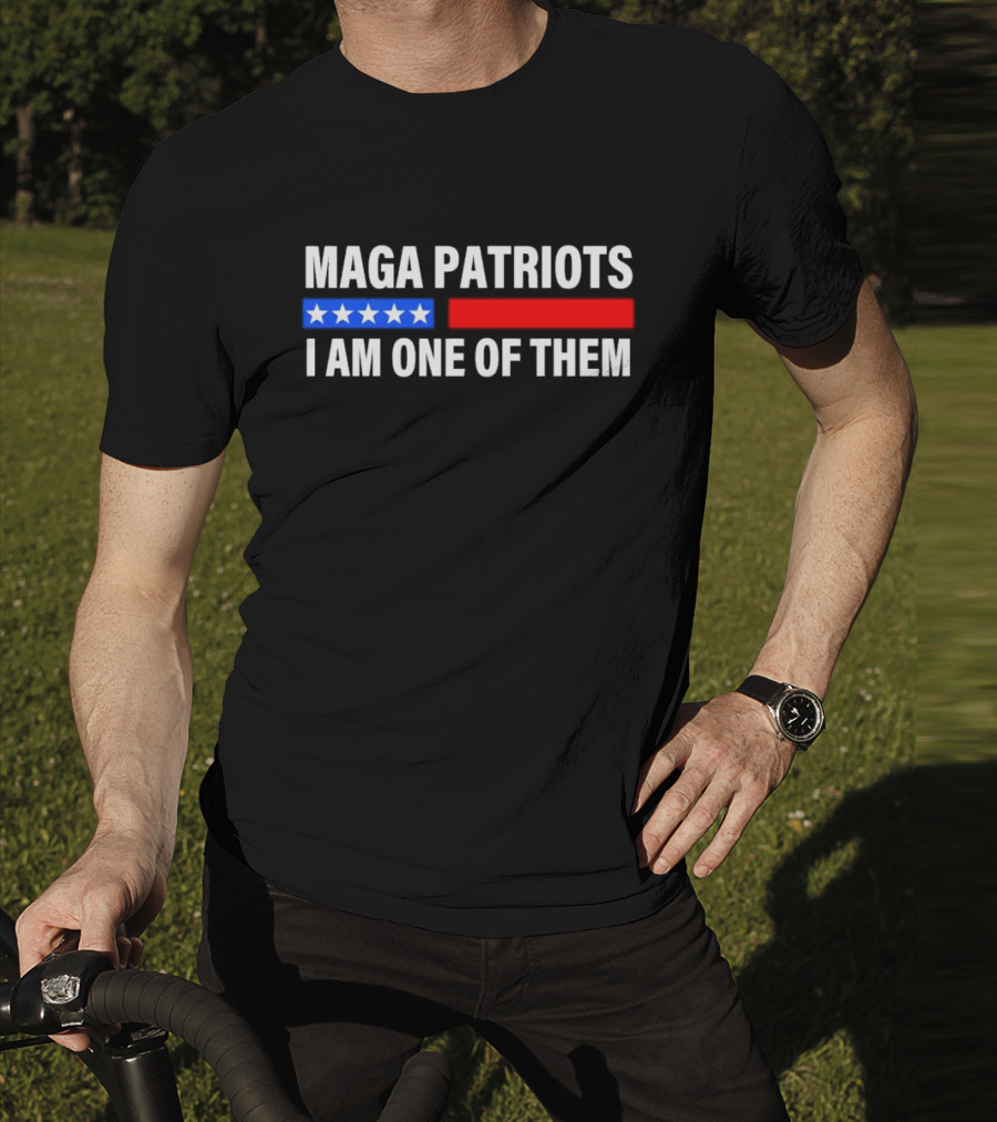 MAGA Patriots I Am One Of Them Stars And Red Blue Stripes T-Shirt
