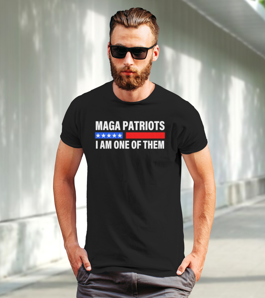 MAGA Patriots I Am One Of Them Stars And Red Blue Stripes T-Shirt