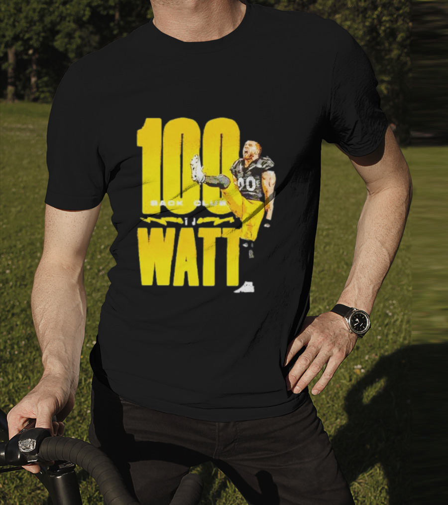 100 Sack Club Pittsburgh Steelers TJ Watt T-Shirt