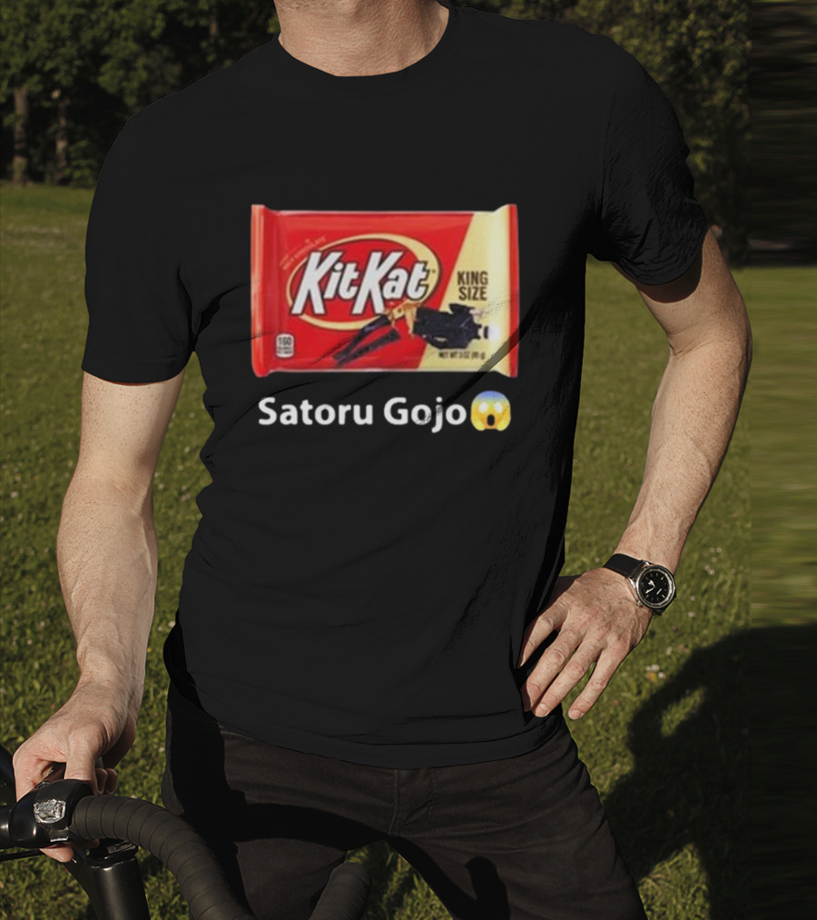 Mr. Goofy Ahh Kit Kat Satoru Gojo King Size T-Shirt