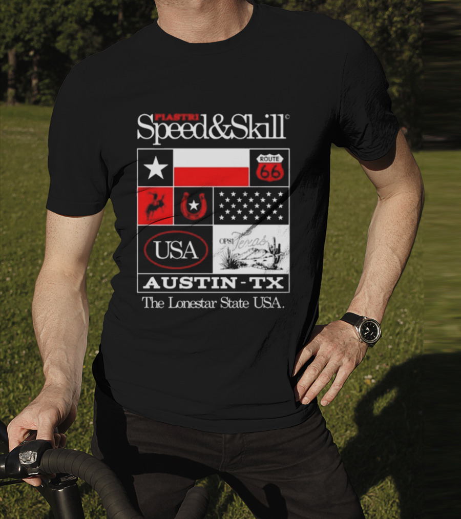 Piastri Speed And Skill Route 66 Austin TX The Lonestar State USA T-Shirt