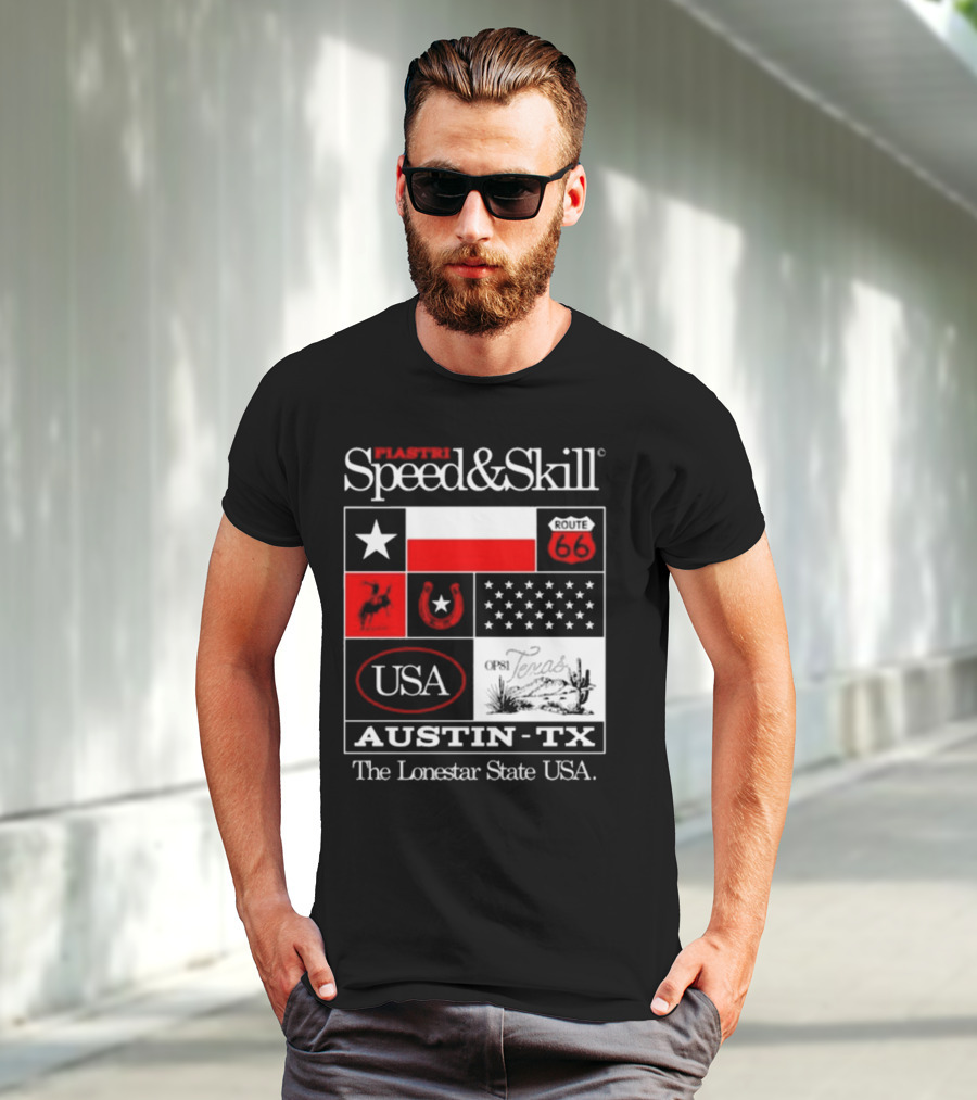 Piastri Speed And Skill Route 66 Austin TX The Lonestar State USA T-Shirt