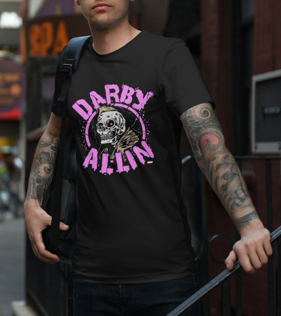 Darby Allin Aew Skull Punk T-Shirt