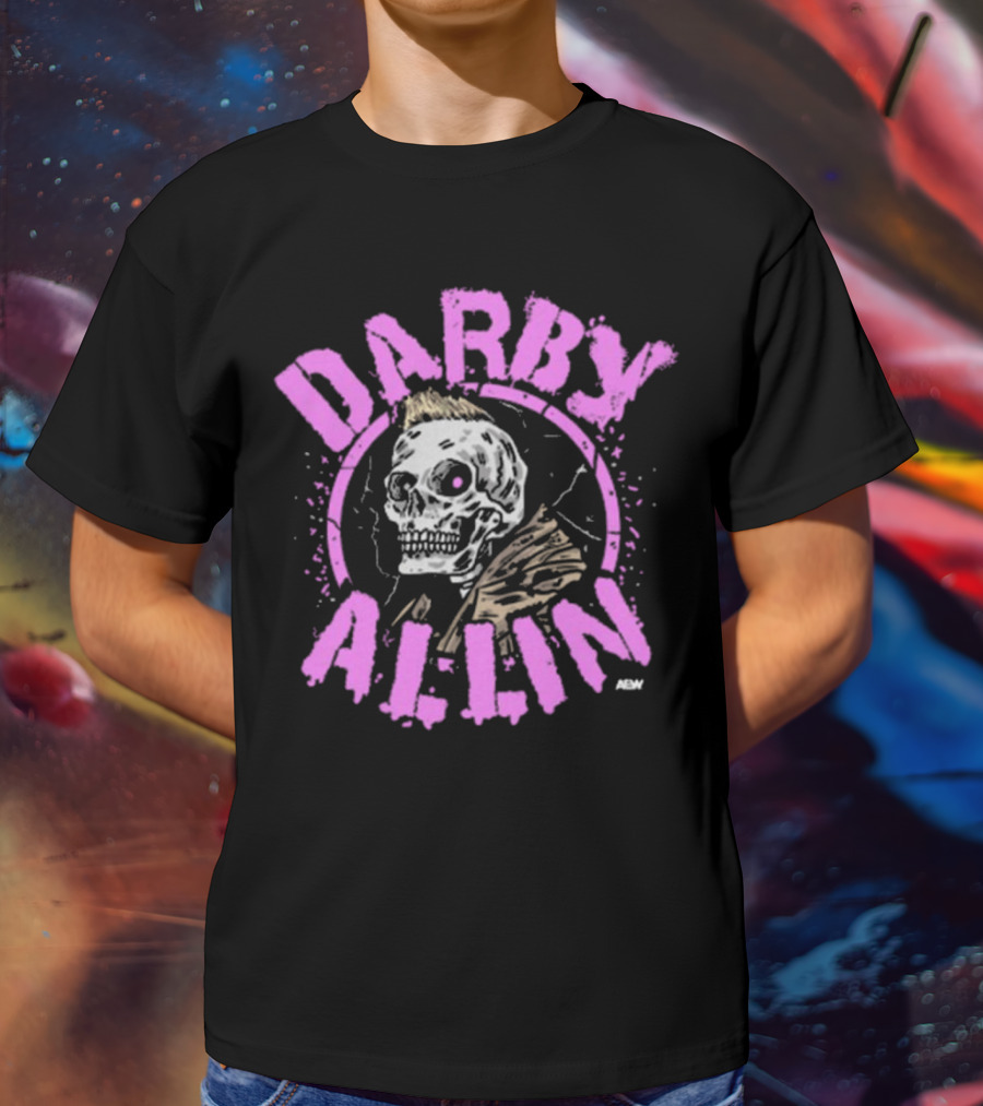 Darby Allin Aew Skull Punk T-Shirt
