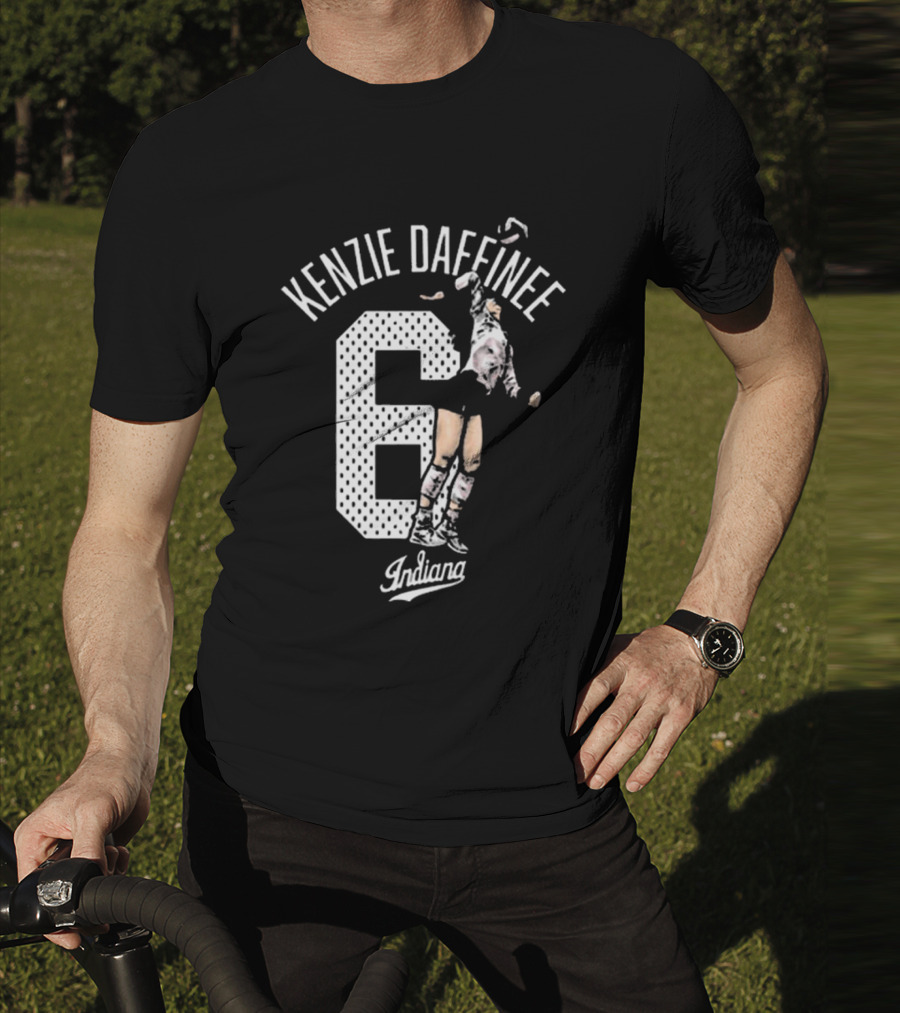 Kenzie Daffinee 6 Indiana Soccer Player Action T-Shirt