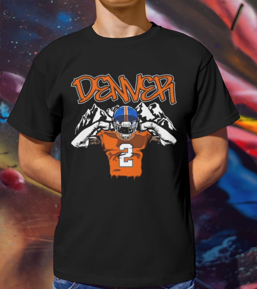 Denver Pat Surtain II Number 2 Football T-Shirt