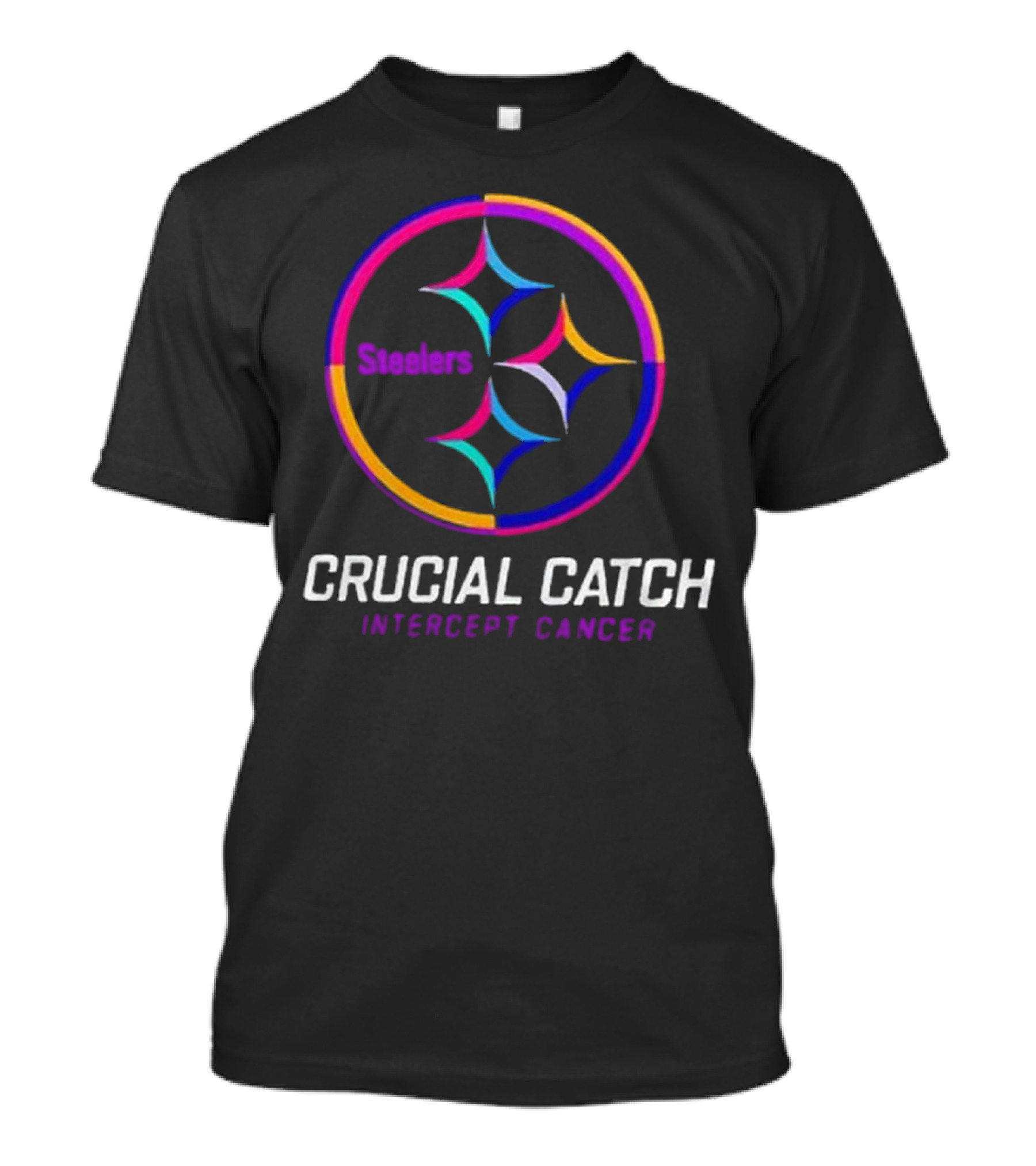 Steelers Crucial Catch Intercept Cancer T-Shirt