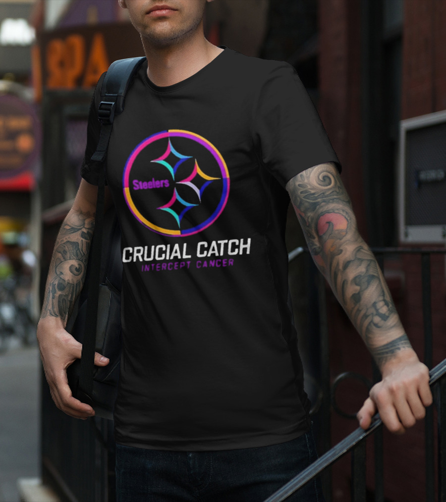 Steelers Crucial Catch Intercept Cancer T-Shirt