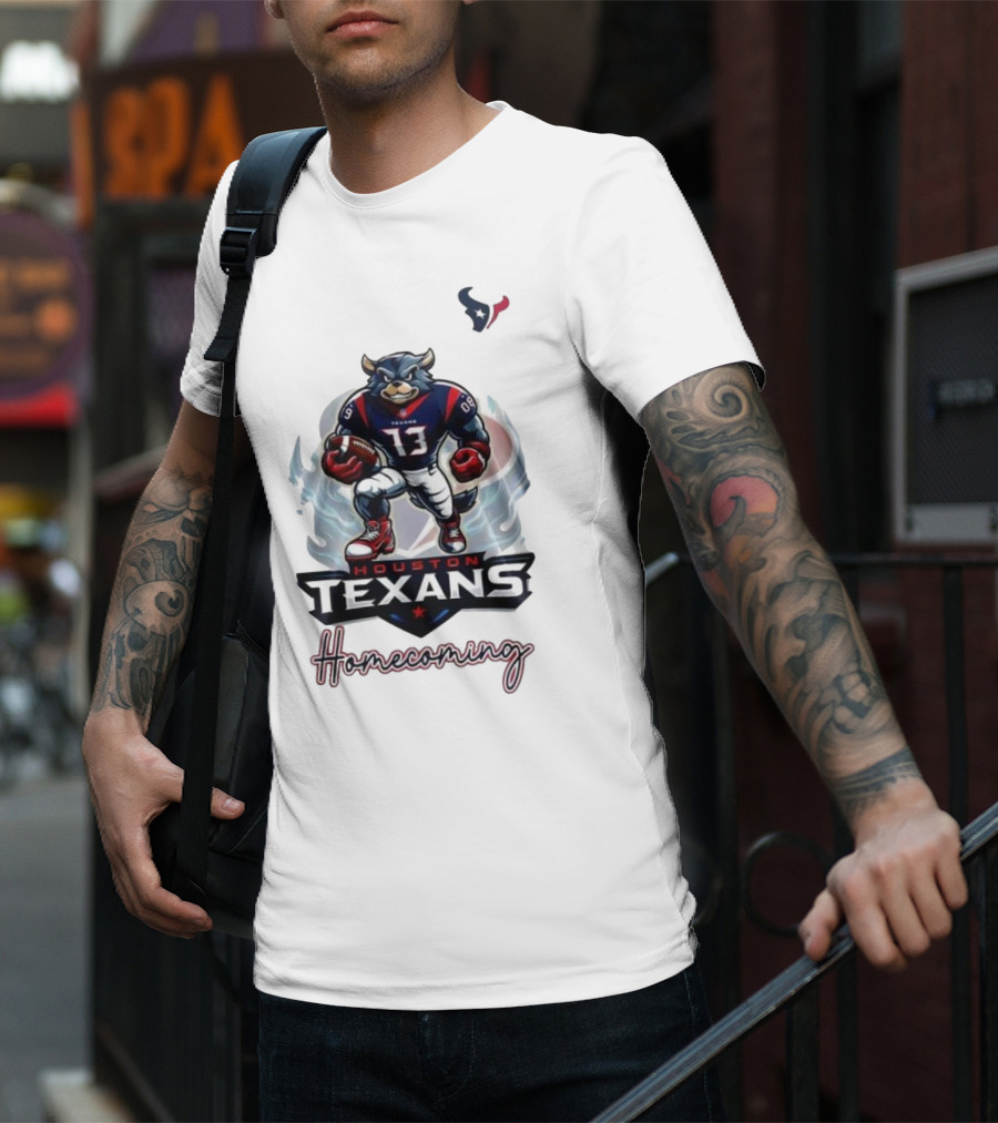 Houston Texans Mascot Homecoming Football Event T-Shirt