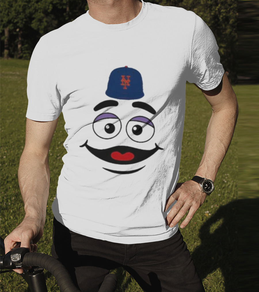 New York Mets Grimace Face Smile Victory Gameday Baseball Cap T-Shirt