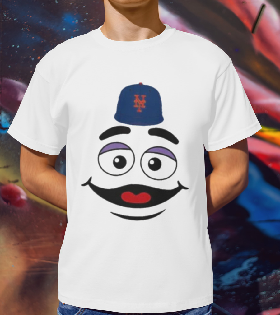 New York Mets Grimace Face Smile Victory Gameday Baseball Cap T-Shirt