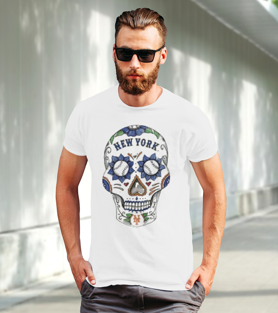 New York Mets Sugar Skull MLB T-Shirt