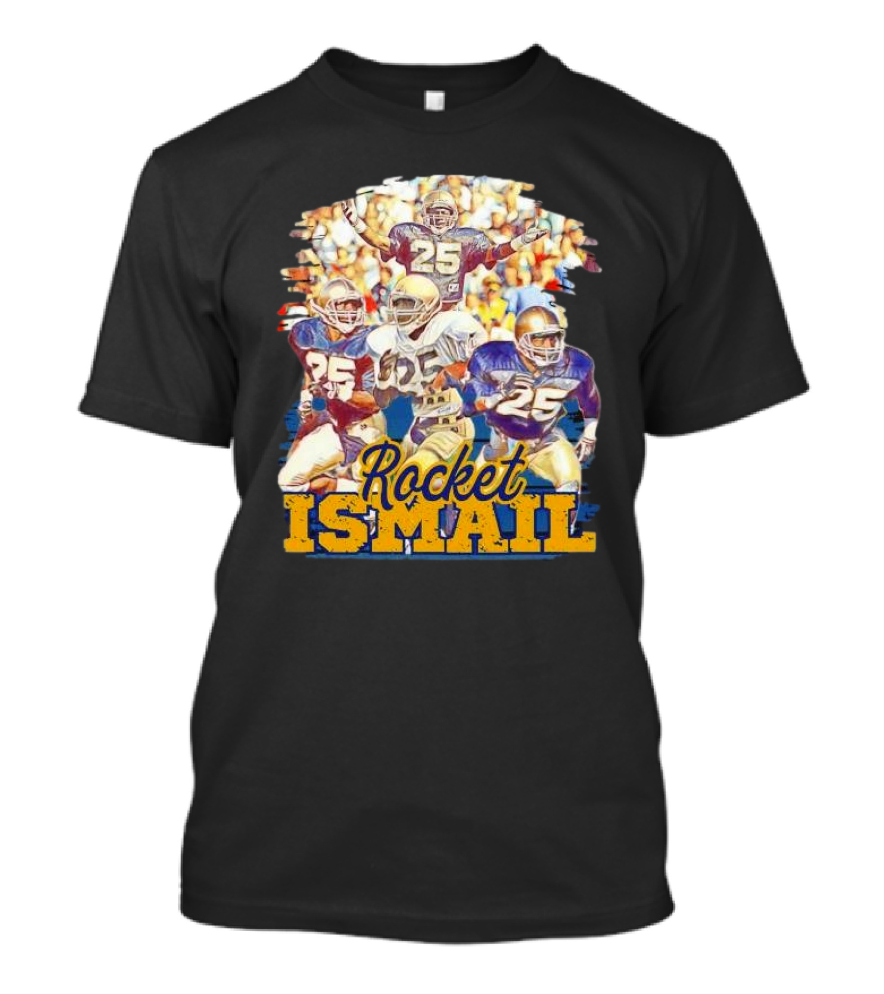 Rocket Ismail Vintage Notre Dame Football Icon 25 T-Shirt