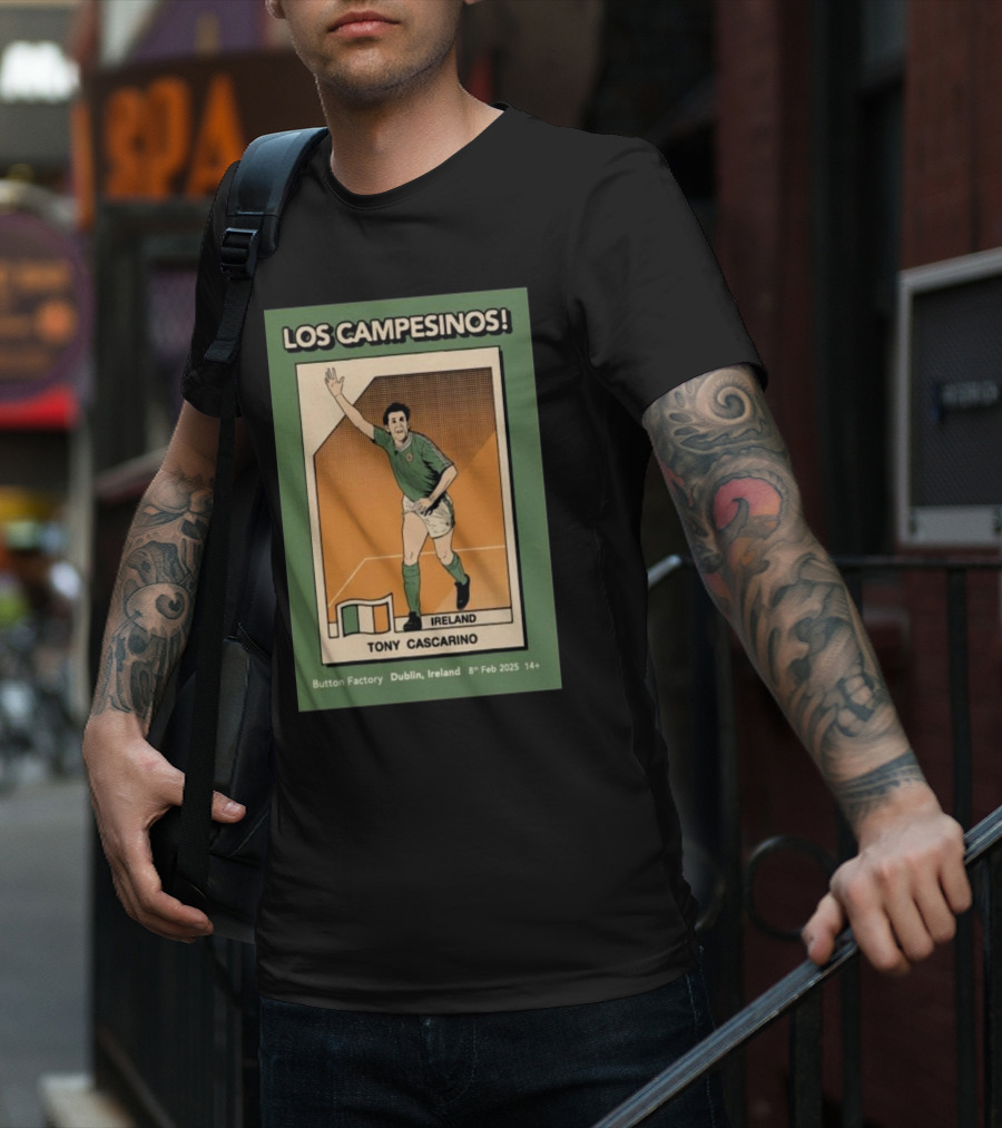 Los Campesinos Tony Cascarino Ireland The Button Factory Dublin Feb 8 2025 T-Shirt