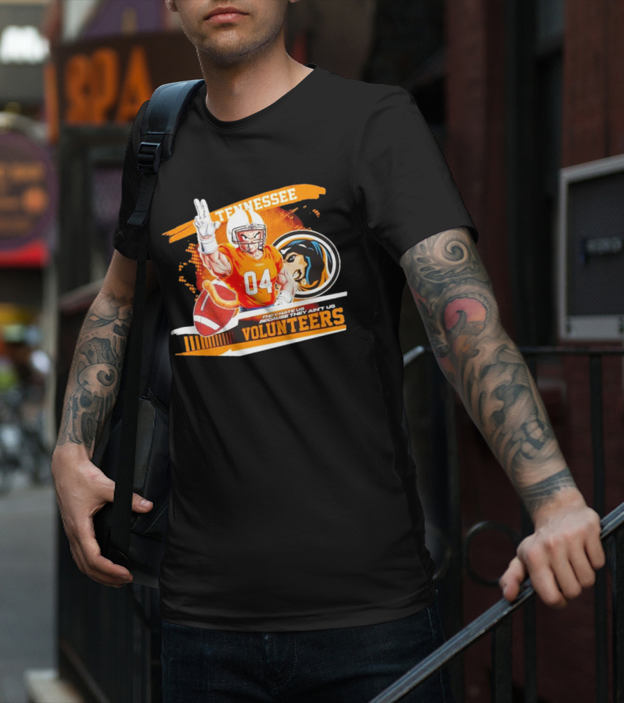 Tennessee Volunteers Goku 04 Football They Hate Us Because They Ain’t Us T-Shirt