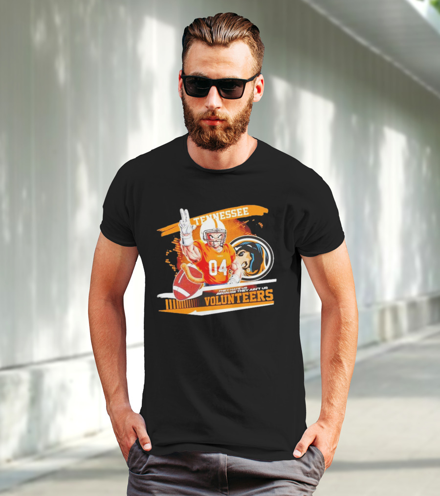 Tennessee Volunteers Goku 04 Football They Hate Us Because They Ain’t Us T-Shirt