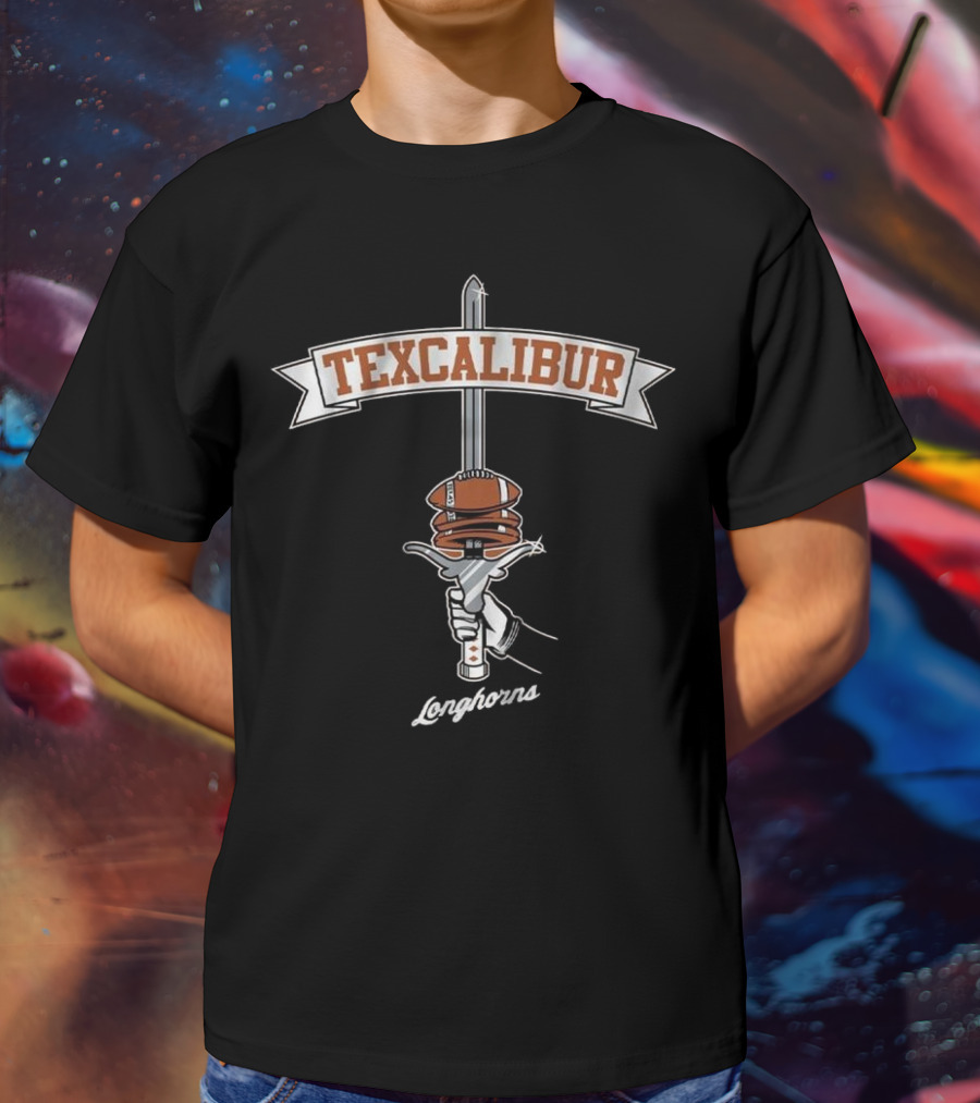 Texcalibur Longhorns Football Sword T-Shirt