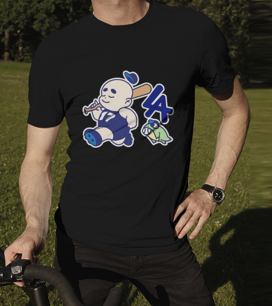 Chunky LA Baseball Baby 17 Fleece Strolling Bat Boy And Turtle T-Shirt