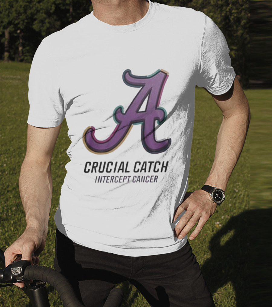 Alabama Crimson Tide Crucial Catch Intercept Cancer T-Shirt