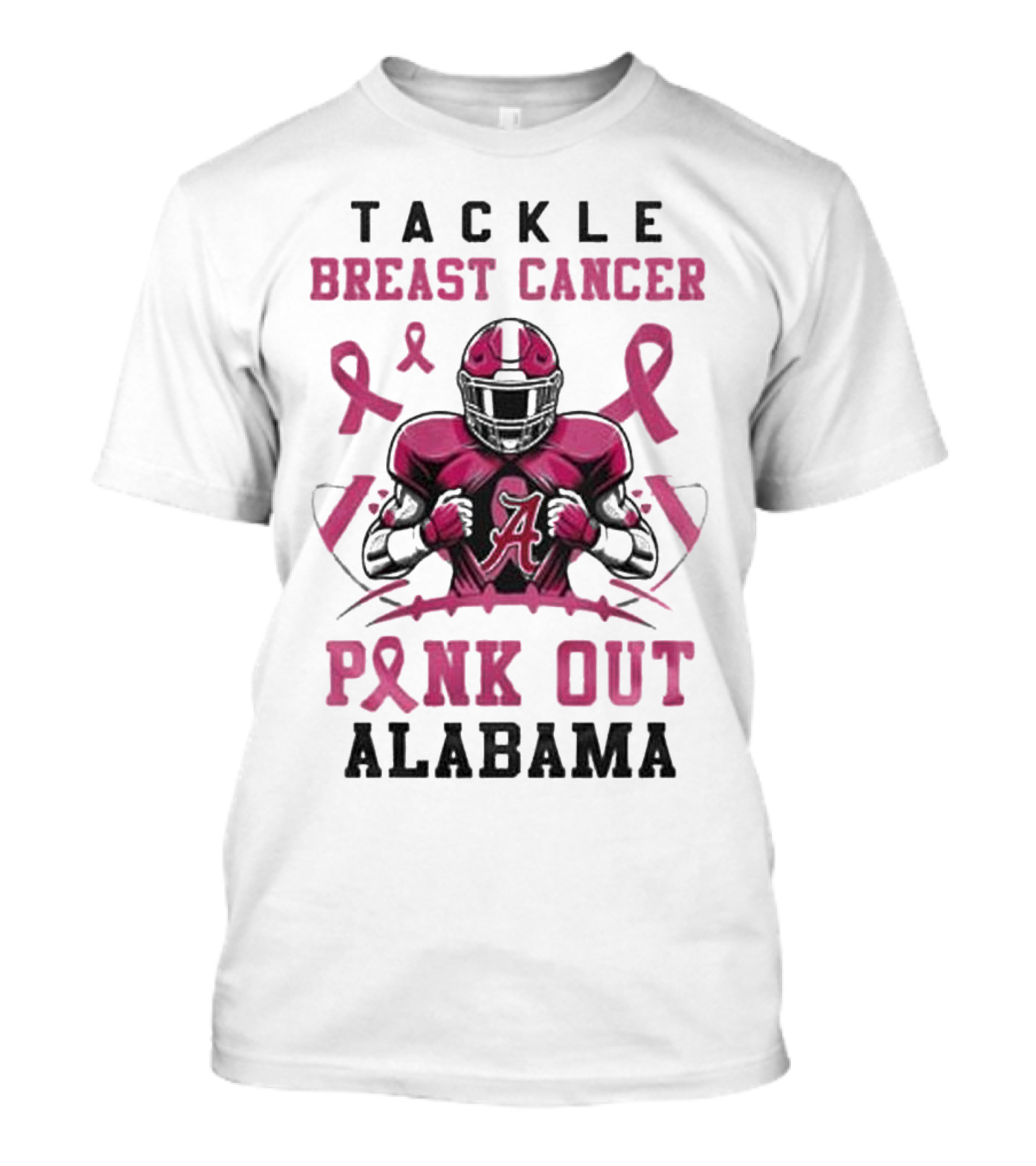 Alabama Tackle Breast Cancer Pink Out T-Shirt