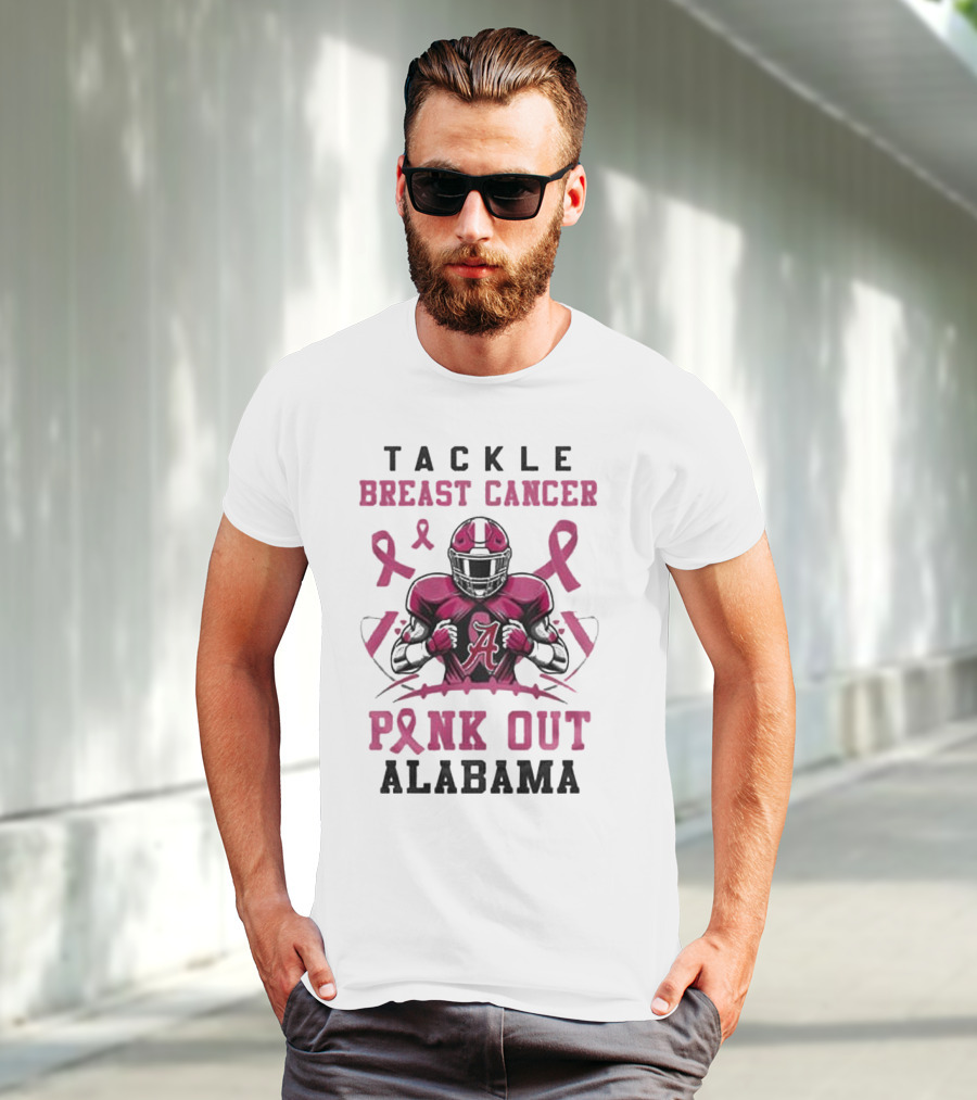 Alabama Tackle Breast Cancer Pink Out T-Shirt