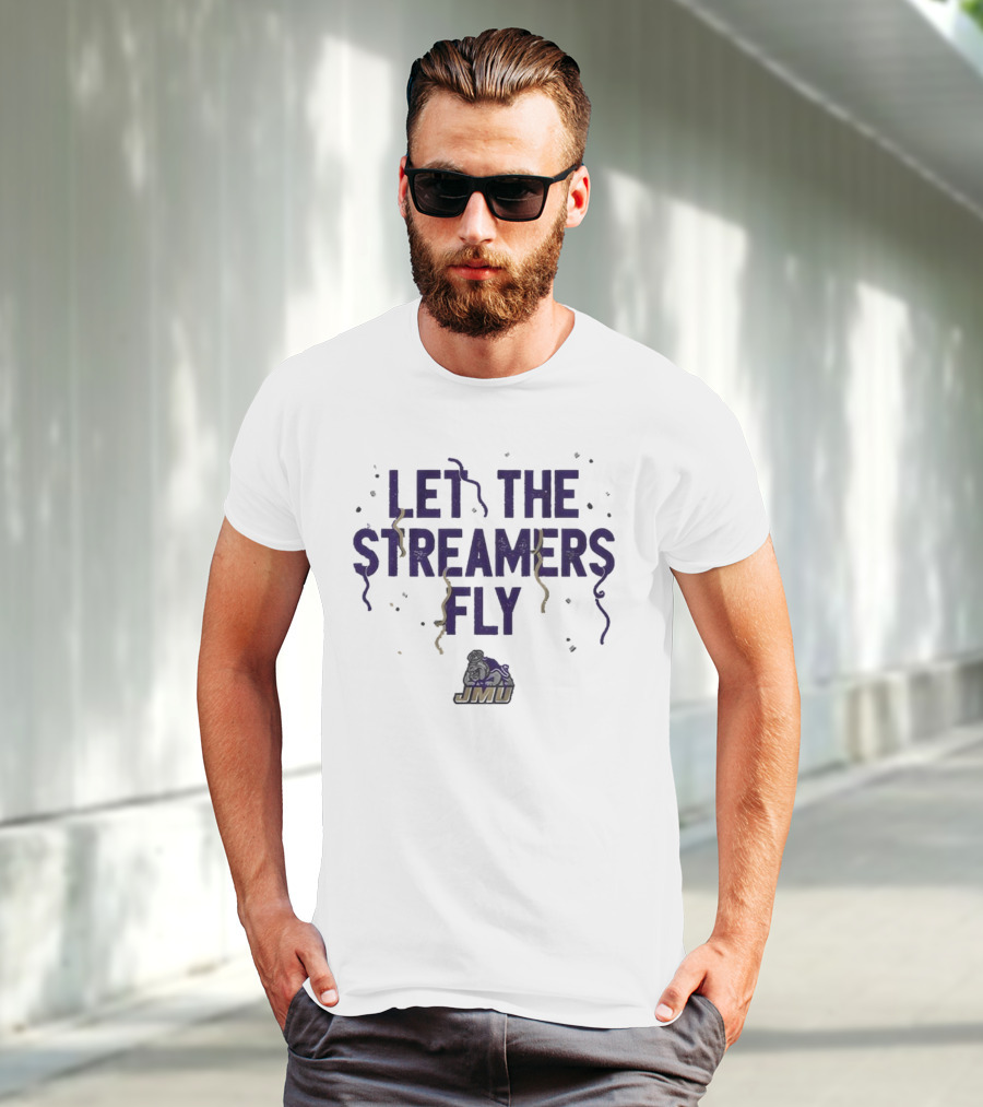 JMU Let The Streamers Fly Football Duke Dog T-Shirt