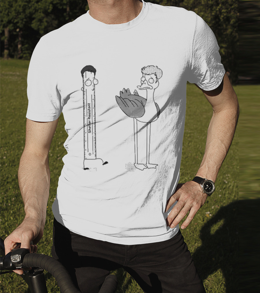 Shatter Resistant Ruler Schumpy And Quirky Bird Flapper No Context Off Menu T-Shirt