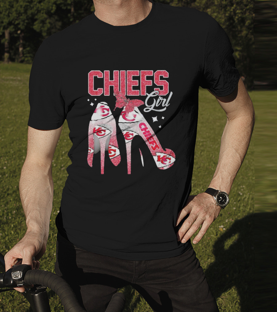 CHIEFS Girl Kansas City High Heels T-Shirt