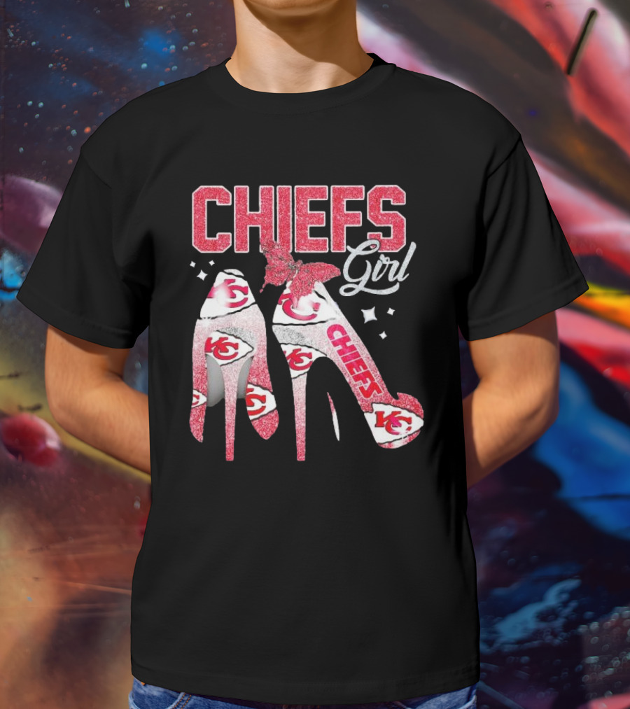 CHIEFS Girl Kansas City High Heels T-Shirt