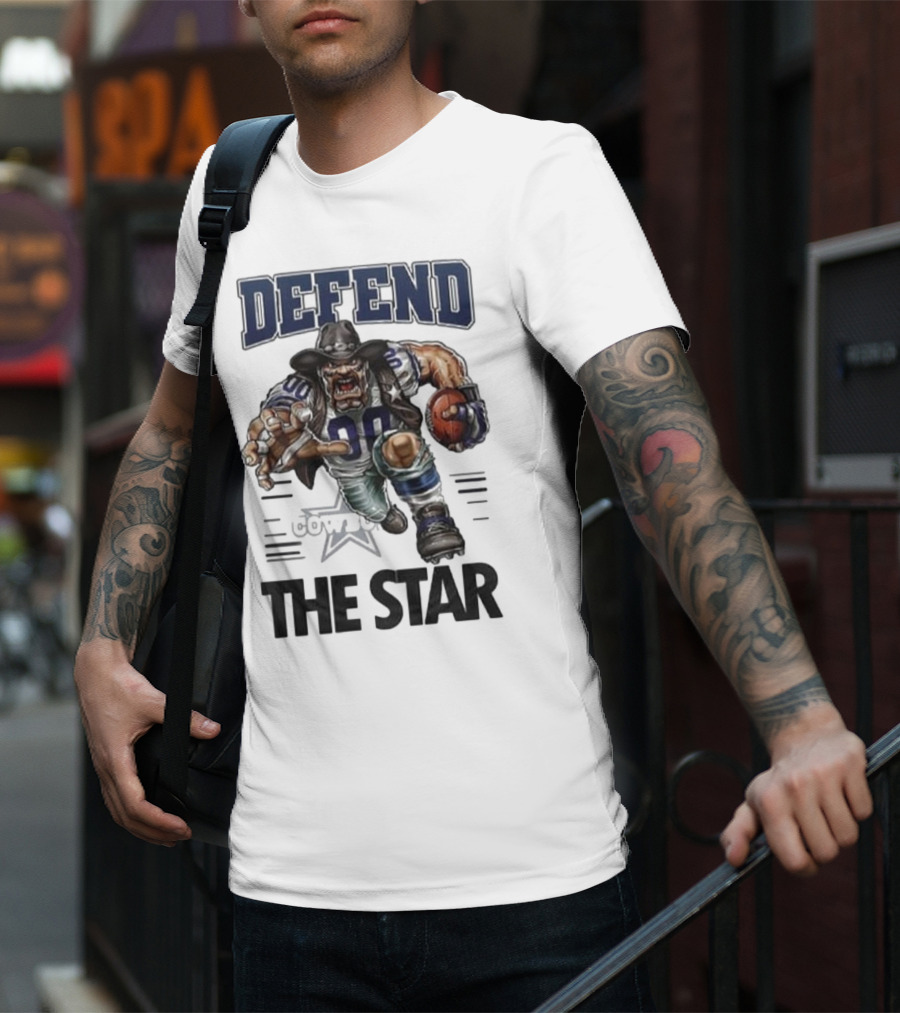 Dallas Cowboys Defend The Star Football Warrior T-Shirt