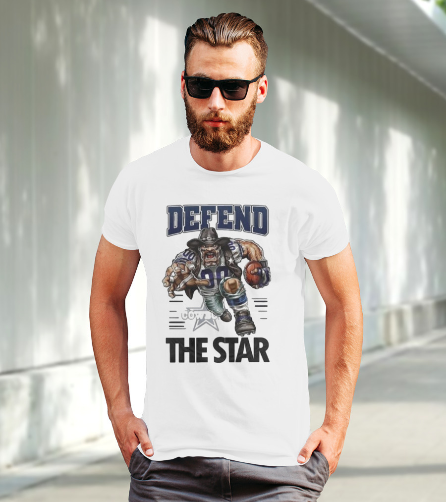 Dallas Cowboys Defend The Star Football Warrior T-Shirt
