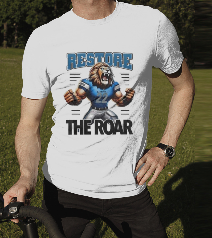 Restore Detroit Lions Pride The Roar T-Shirt