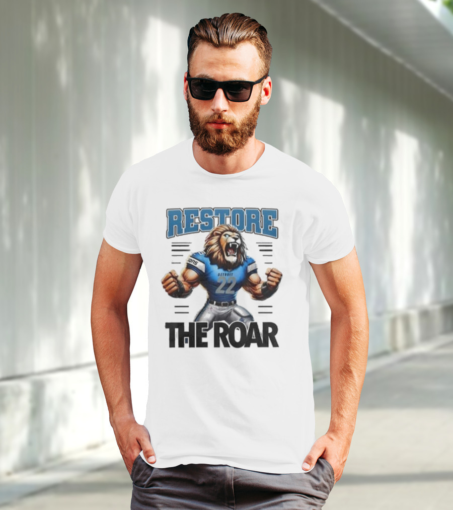 Restore Detroit Lions Pride The Roar T-Shirt