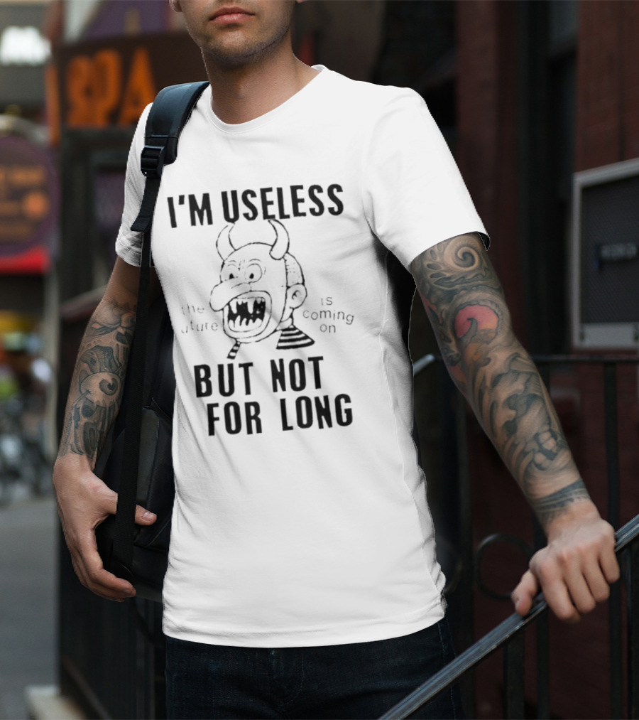 Gorillaz Lowlvl I’m Useless But Not For Long The Future Is Coming On Demon Face T-Shirt