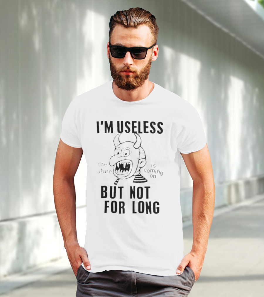 Gorillaz Lowlvl I’m Useless But Not For Long The Future Is Coming On Demon Face T-Shirt