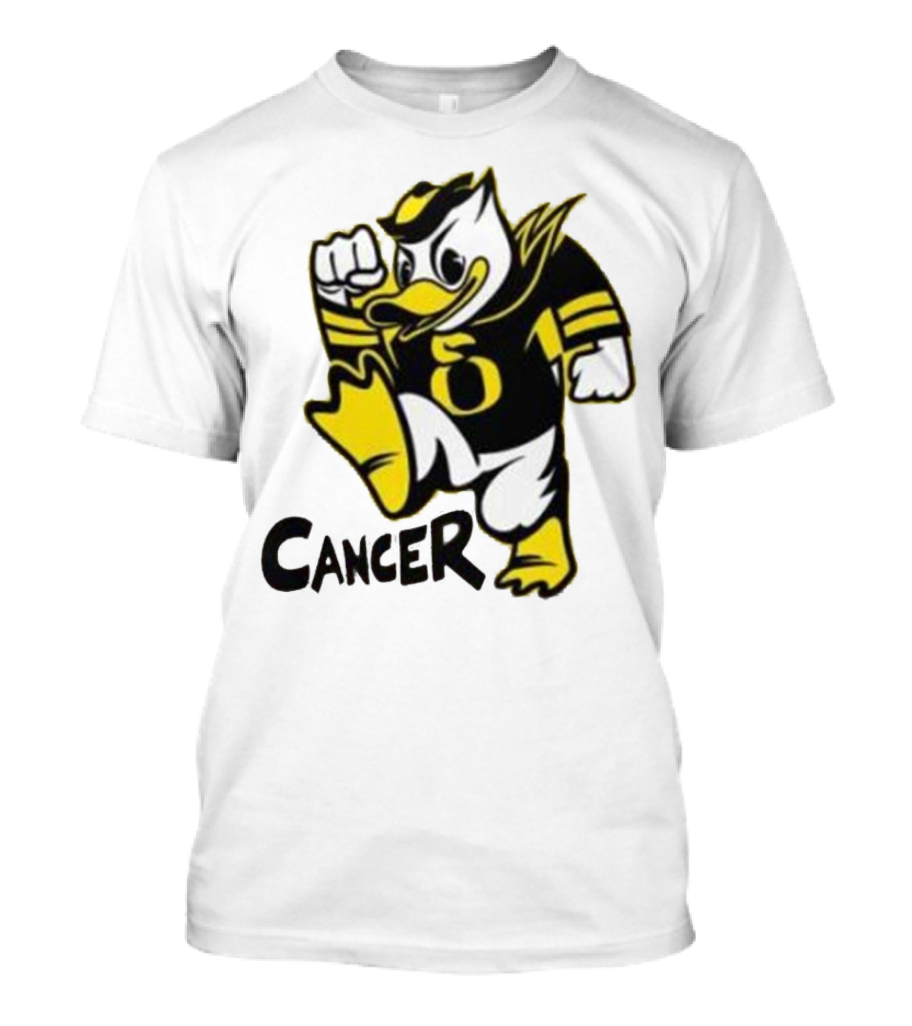 Oregon Ducks Fighting Cancer With Mascot T-Shirt
