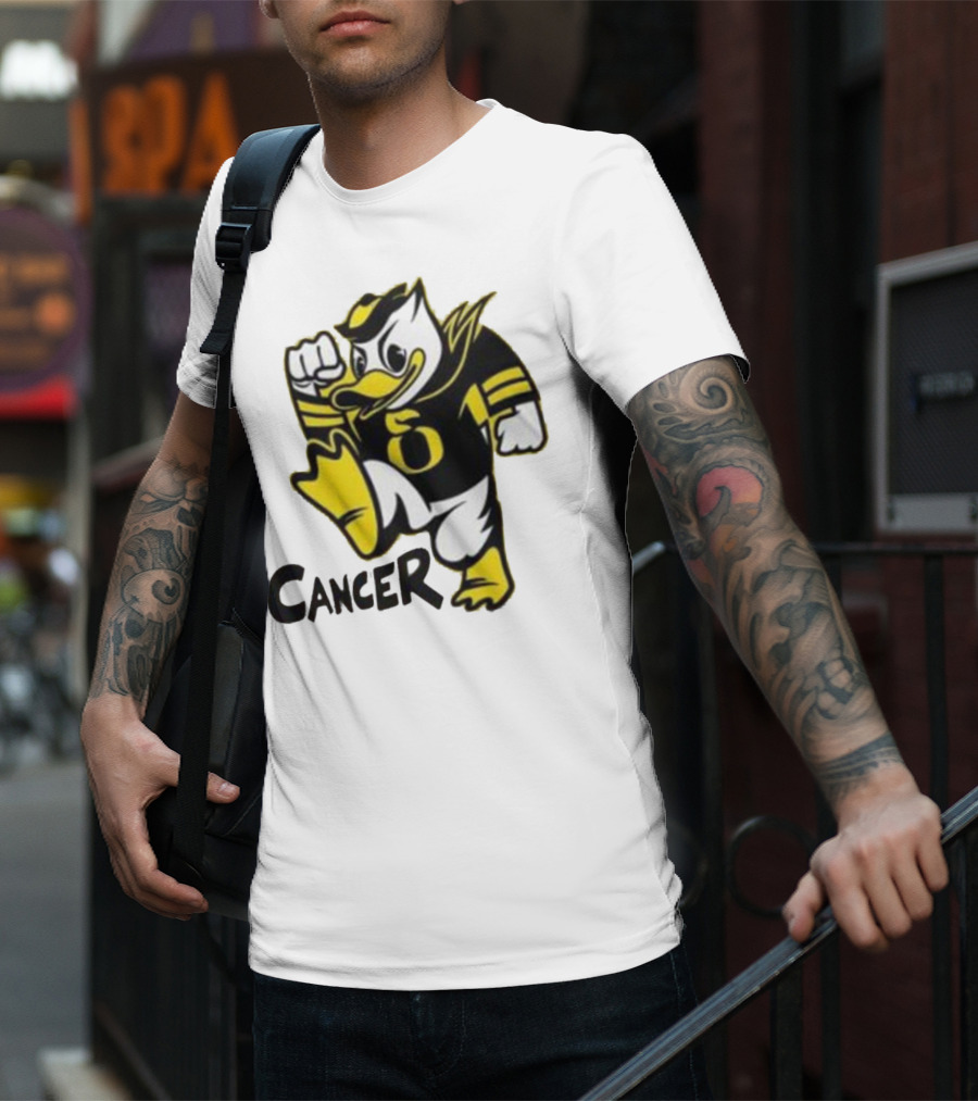 Oregon Ducks Fighting Cancer With Mascot T-Shirt