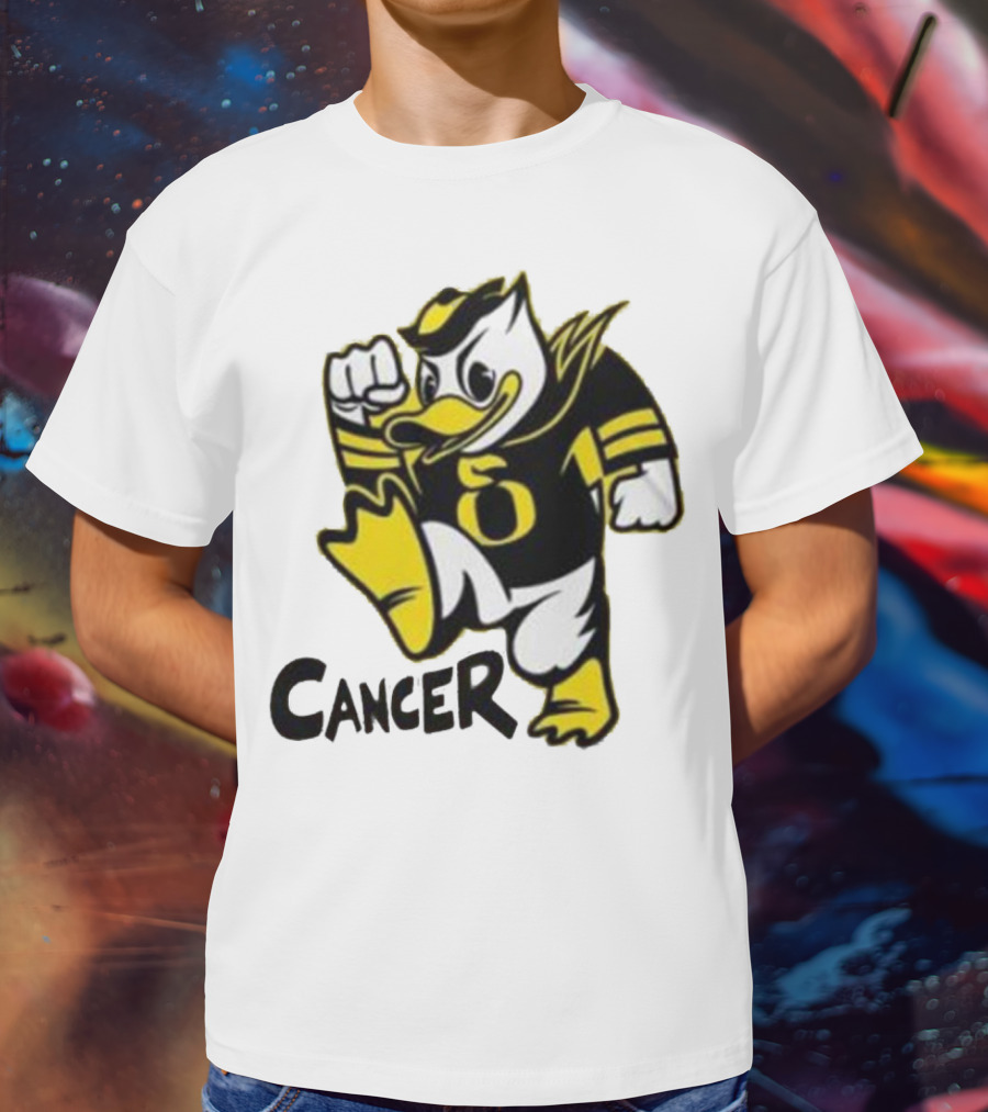 Oregon Ducks Fighting Cancer With Mascot T-Shirt
