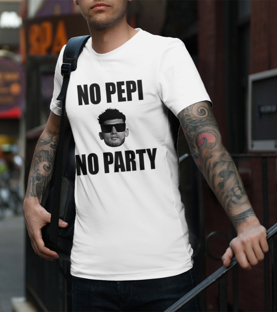 Ricardo Pepi No Pepi No Party Face With Sunglasses T-Shirt