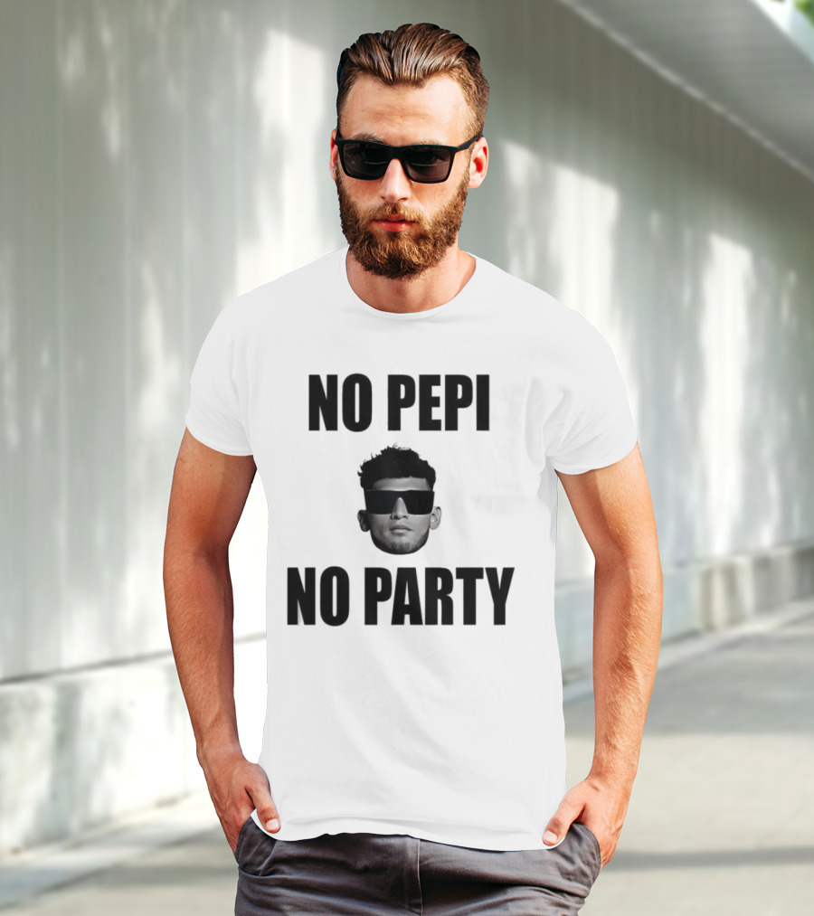 Ricardo Pepi No Pepi No Party Face With Sunglasses T-Shirt