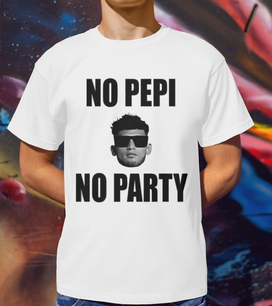 Ricardo Pepi No Pepi No Party Face With Sunglasses T-Shirt