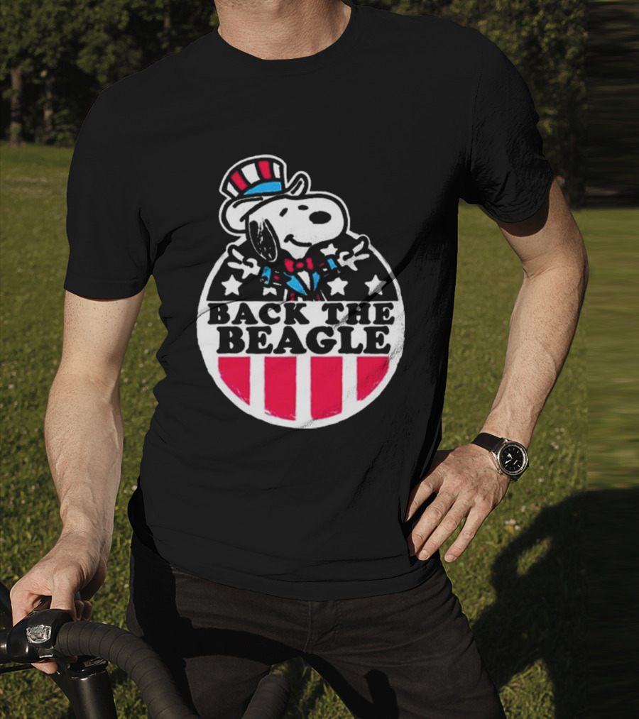 Snoopy Peanuts Back The Beagle Patriotic Uncle Sam T-Shirt
