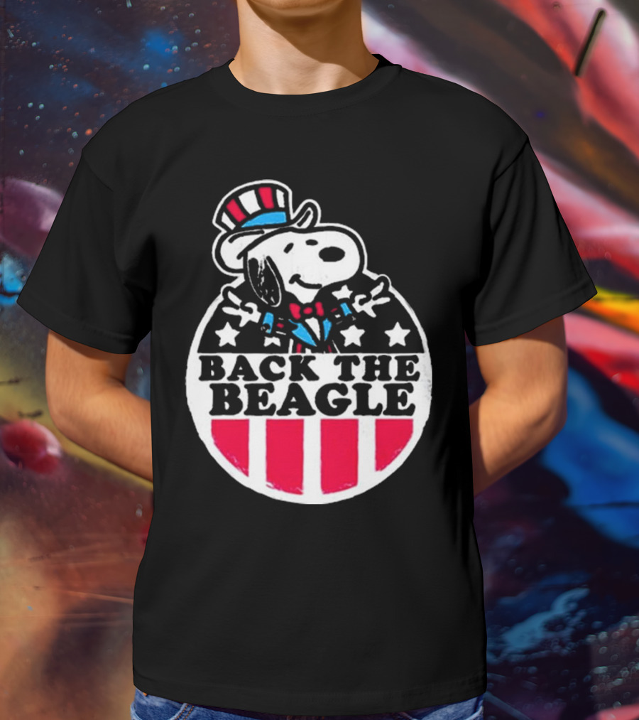 Snoopy Peanuts Back The Beagle Patriotic Uncle Sam T-Shirt